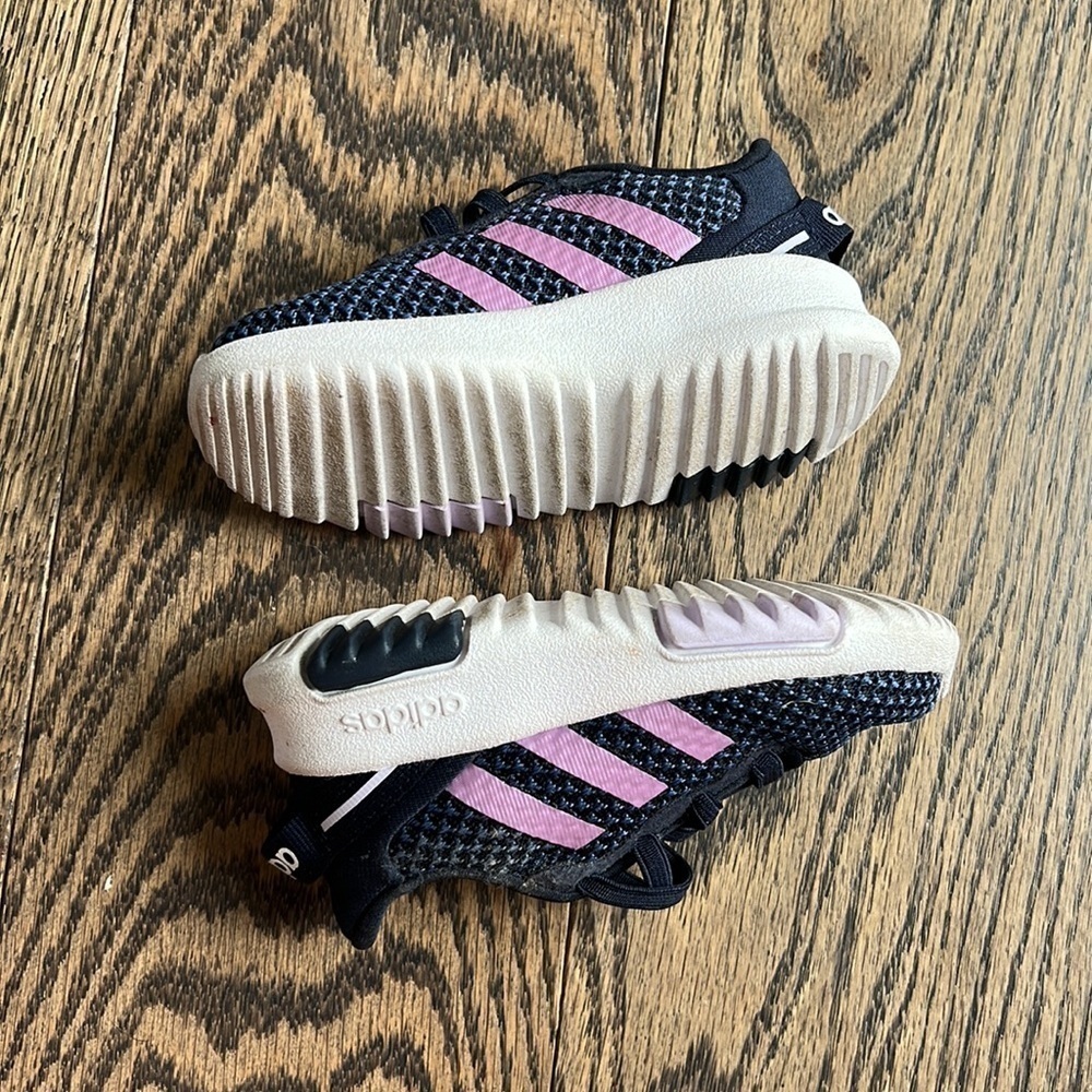 Adidas navy and purple sneaker size 5